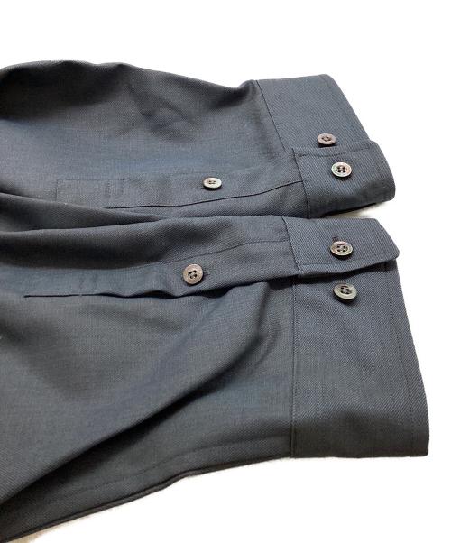 MAISON SPECIAL（メゾンスペシャル）MAISON SPECIAL (メゾンスペシャル) Chambray Washable Wool Prime-Over Regular Collar Shirt Coat グレー サイズ:2の古着・服飾アイテム