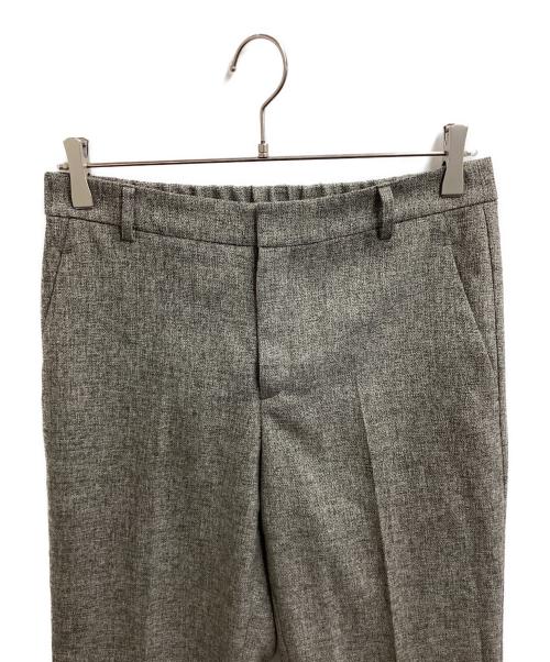 23区（ニジュウサンク）23区 (ニジュウサンク) ウールライクカルゼ テーパード パンツ グレー サイズ:40の古着・服飾アイテム