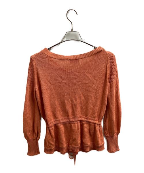 Vivienne Westwood RED LABEL（ヴィヴィアンウエストウッドレッドレーベル）Vivienne Westwood RED LABEL (ヴィヴィアンウエストウッドレッドレーベル) コットンニット　/　357-01-18036 オレンジ サイズ:2の古着・服飾アイテム