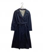 Max Mara The Cubeマックスマーラ ザ キューブ）の古着「23SS /撥水コットンツイル トレンチコート / 23902105376」｜ネイビー