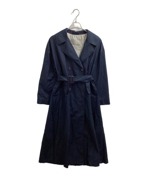 Max Mara The Cube（マックスマーラ ザ キューブ）Max Mara The Cube (マックスマーラ ザ キューブ) 23SS /撥水コットンツイル トレンチコート / 23902105376 ネイビー サイズ:38の古着・服飾アイテム