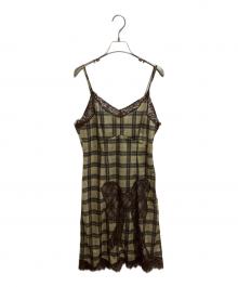 SLY（スライ）の古着「TRIMMING LACE RIBBON CAMI ワンピース　/　030ISZ33-2381」｜ベージュ