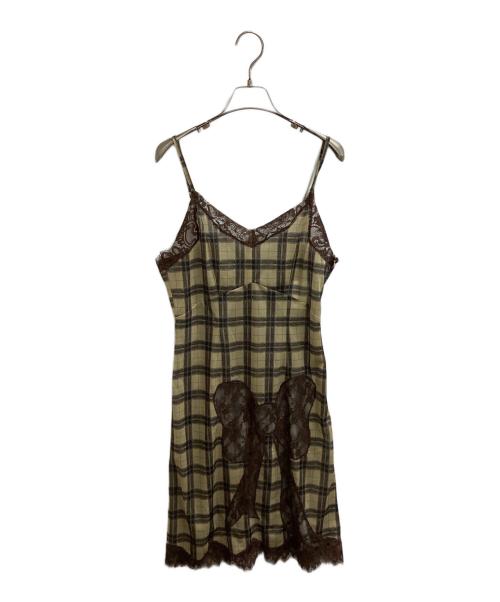 SLY（スライ）SLY (スライ) TRIMMING LACE RIBBON CAMI ワンピース　/　030ISZ33-2381 ベージュ サイズ:FREE 未使用品の古着・服飾アイテム