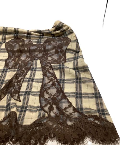 SLY（スライ）SLY (スライ) TRIMMING LACE RIBBON CAMI ワンピース　/　030ISZ33-2381 ベージュ サイズ:FREE 未使用品の古着・服飾アイテム