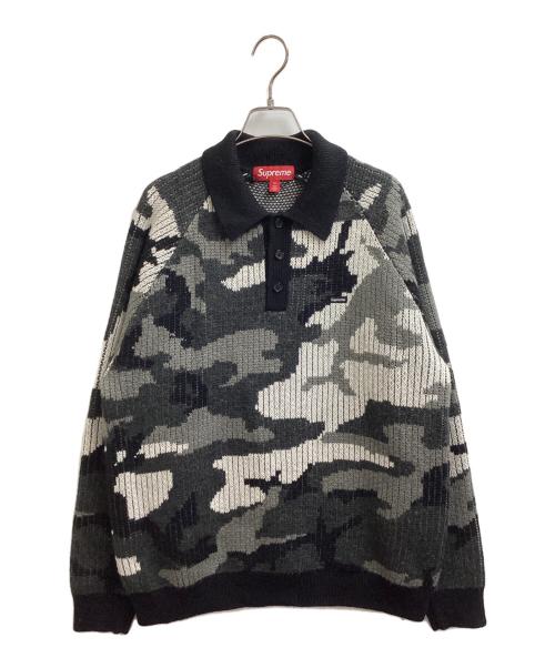 SUPREME（シュプリーム）Supreme (シュプリーム) Small Box Polo Sweater ``Snow Camo`` グレー サイズ:Mの古着・服飾アイテム