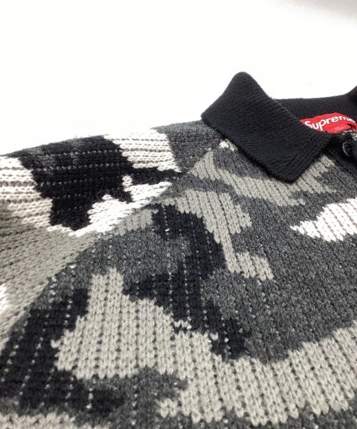 SUPREME（シュプリーム）Supreme (シュプリーム) Small Box Polo Sweater ``Snow Camo`` グレー サイズ:Mの古着・服飾アイテム