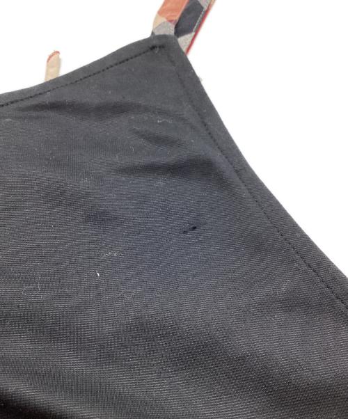 BLUE LABEL CRESTBRIDGE（ブルーレーベルクレストブリッジ）BLUE LABEL CRESTBRIDGE (ブルーレーベルクレストブリッジ) ハイカウントシルケットポンチエプロンドレス / 55J57-750-09 ブラック サイズ:38の古着・服飾アイテム
