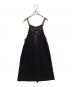 BLUE LABEL CRESTBRIDGE (ブルーレーベルクレストブリッジ) ハイカウントシルケットポンチエプロンドレス / 55J57-750-09 ブラック サイズ:38：8000円