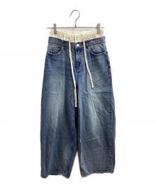 TODAYFUL（トゥデイフル）の古着「Layered Waist Denim / 12411402」｜ブルー