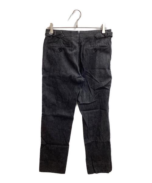 RALPH LAUREN Purple Label（ラルフ ローレン パープル レーベル）RALPH LAUREN PURPLE LABEL (ラルフ ローレン パープル レーベル) サイドラインデニムパンツ ブラック サイズ:38の古着・服飾アイテム