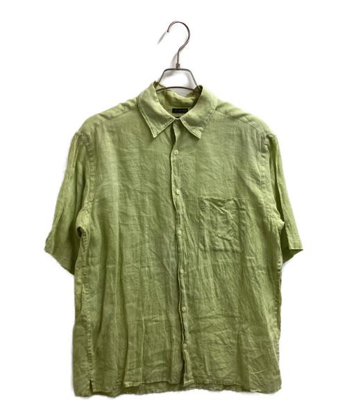 BANANA REPUBLIC（バナナリパブリック）BANANA REPUBLIC (バナナリパブリック) 半袖リネンシャツ イエロー サイズ:Mの古着・服飾アイテム