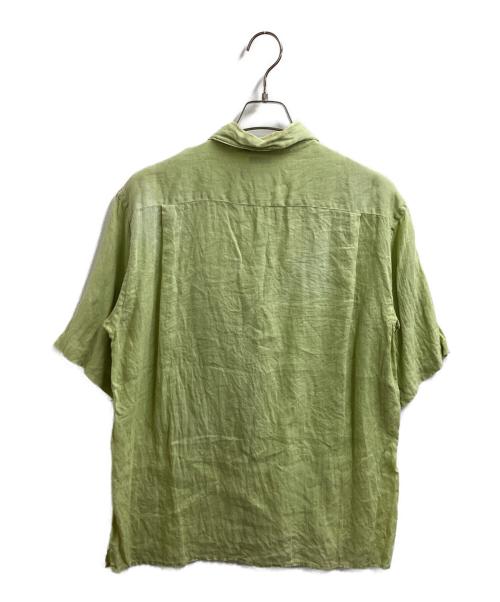 BANANA REPUBLIC（バナナリパブリック）BANANA REPUBLIC (バナナリパブリック) 半袖リネンシャツ イエロー サイズ:Mの古着・服飾アイテム