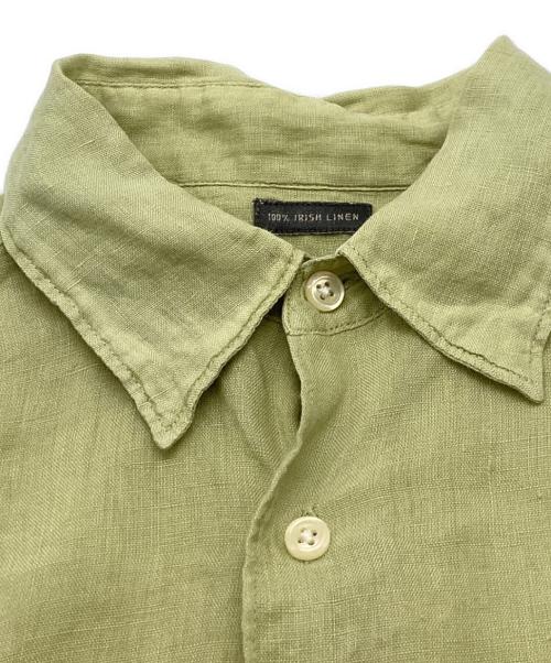 BANANA REPUBLIC（バナナリパブリック）BANANA REPUBLIC (バナナリパブリック) 半袖リネンシャツ イエロー サイズ:Mの古着・服飾アイテム