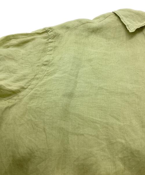 BANANA REPUBLIC（バナナリパブリック）BANANA REPUBLIC (バナナリパブリック) 半袖リネンシャツ イエロー サイズ:Mの古着・服飾アイテム