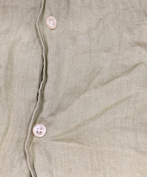 BANANA REPUBLIC（バナナリパブリック）BANANA REPUBLIC (バナナリパブリック) 半袖リネンシャツ イエロー サイズ:Mの古着・服飾アイテム