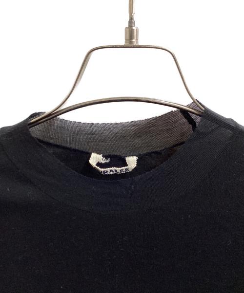 AURALEE（オーラリー）AURALEE (オーラリー) SUPER HIGH GAUGE SHEER RIB TEE　/　A24ST03HF ブラック サイズ:1の古着・服飾アイテム