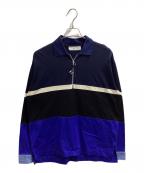 TOGA PULLAトーガ プルラ）の古着「RUGGER ZIP TOP / TV01-JK338」｜ネイビー