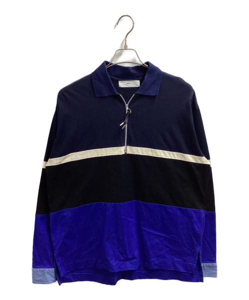 TOGA PULLA（トーガ プルラ）TOGA PULLA (トーガ プルラ) RUGGER ZIP TOP / TV01-JK338 ネイビー サイズ:46の古着・服飾アイテム