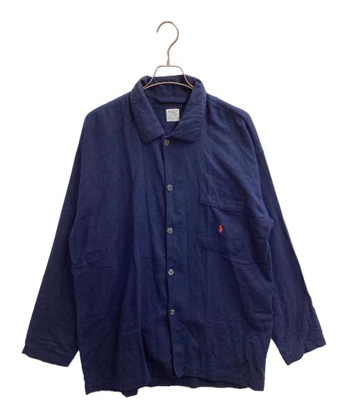 POLO RALPH LAUREN（ポロ・ラルフローレン）POLO RALPH LAUREN (ポロ・ラルフローレン) パジャマシャツ ネイビー サイズ:S/Mの古着・服飾アイテム