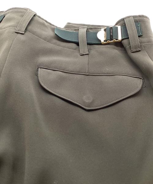 sacai（サカイ）sacai (サカイ) ポリエステルベイカーパンツ オリーブ サイズ:2の古着・服飾アイテム