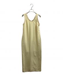 JOHN MASON SMITH（ジョンメイソンスミス）の古着「TRIACETATE POLYESTER PIPING TANK ONE PIACE」｜イエロー