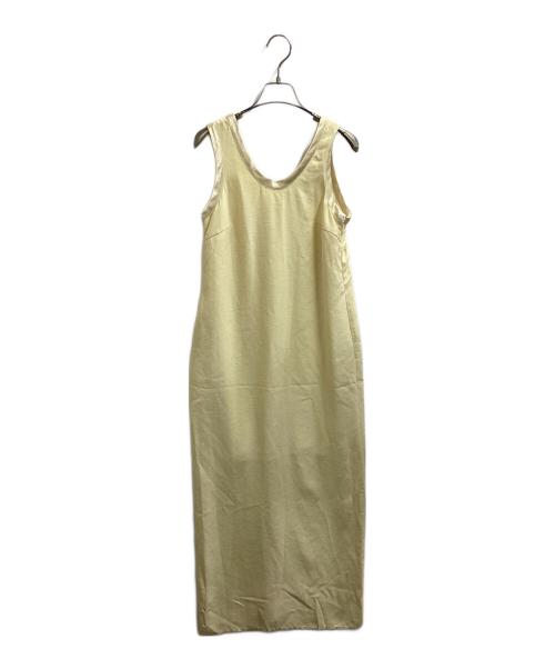 JOHN MASON SMITH（ジョンメイソンスミス）JOHN MASON SMITH (ジョンメイソンスミス) TRIACETATE POLYESTER PIPING TANK ONE PIACE イエロー サイズ:36の古着・服飾アイテム