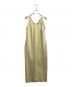 JOHN MASON SMITH（ジョンメイソンスミス）の古着「TRIACETATE POLYESTER PIPING TANK ONE PIACE」｜イエロー