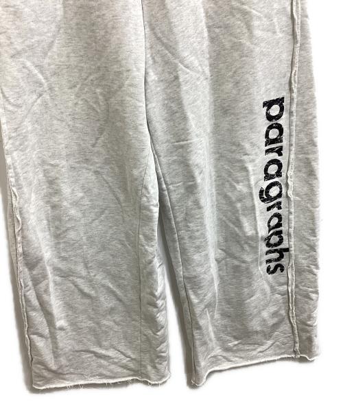 PRANK PROJECT（プランクプロジェクト）PRANK PROJECT (プランクプロジェクト) Paragraphs Logo Sweatpants  グレー サイズ:38の古着・服飾アイテム