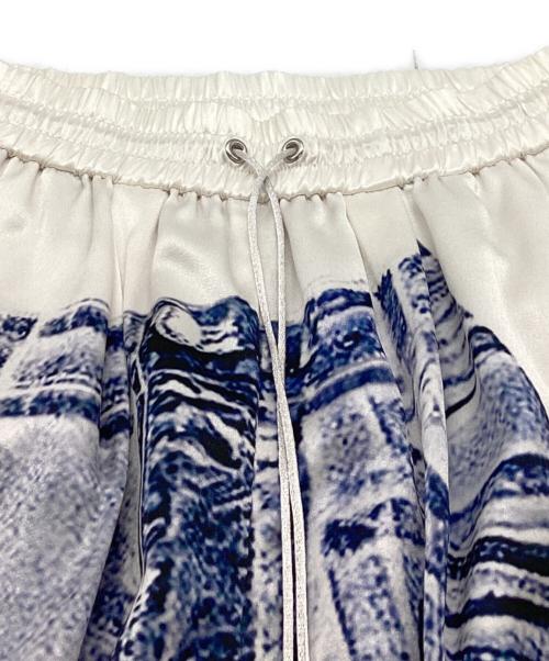 PRANK PROJECT（プランクプロジェクト）PRANK PROJECT (プランクプロジェクト) Denim Print Easy Pants / デニムプリントイージーパンツ / 31241465612 ホワイト×ブルー サイズ:38の古着・服飾アイテム