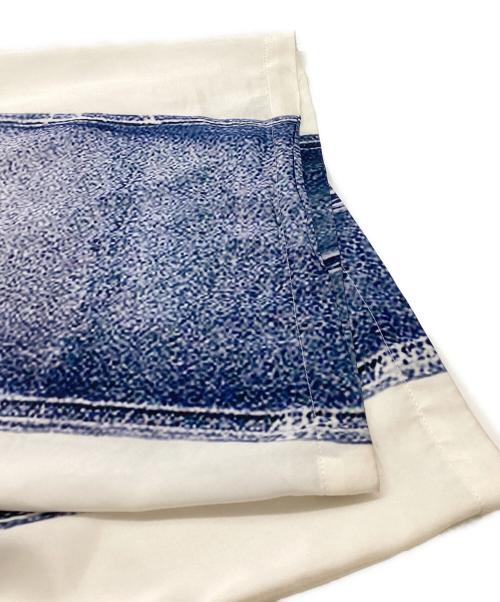 PRANK PROJECT（プランクプロジェクト）PRANK PROJECT (プランクプロジェクト) Denim Print Easy Pants / デニムプリントイージーパンツ / 31241465612 ホワイト×ブルー サイズ:38の古着・服飾アイテム