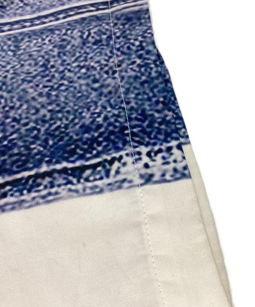 PRANK PROJECT（プランクプロジェクト）PRANK PROJECT (プランクプロジェクト) Denim Print Easy Pants / デニムプリントイージーパンツ / 31241465612 ホワイト×ブルー サイズ:38の古着・服飾アイテム