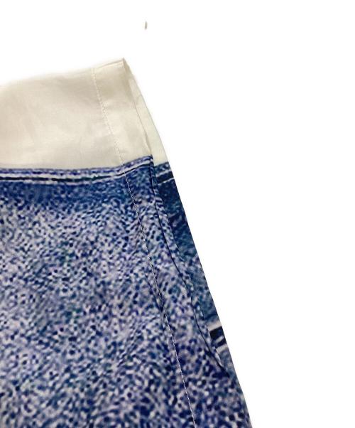 PRANK PROJECT（プランクプロジェクト）PRANK PROJECT (プランクプロジェクト) Denim Print Easy Pants / デニムプリントイージーパンツ / 31241465612 ホワイト×ブルー サイズ:38の古着・服飾アイテム