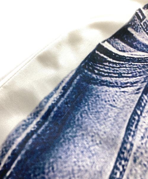 PRANK PROJECT（プランクプロジェクト）PRANK PROJECT (プランクプロジェクト) Denim Print Easy Pants / デニムプリントイージーパンツ / 31241465612 ホワイト×ブルー サイズ:38の古着・服飾アイテム
