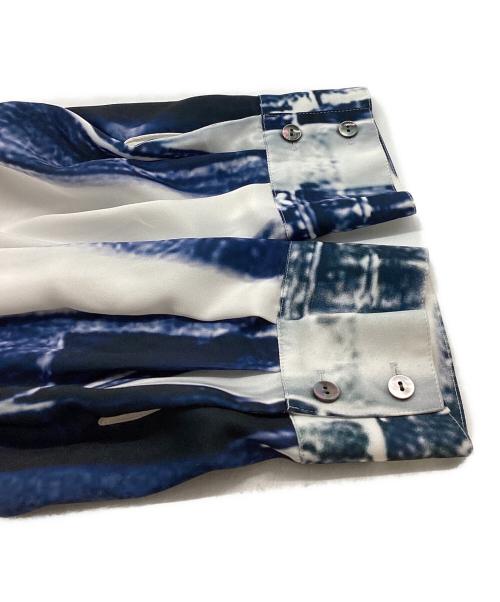 PRANK PROJECT（プランクプロジェクト）PRANK PROJECT (プランクプロジェクト) Denim Printed Shirt ホワイト×ブルー サイズ:FREEの古着・服飾アイテム