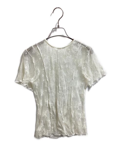 PRANK PROJECT（プランクプロジェクト）PRANK PROJECT (プランクプロジェクト) 2Way Lace Sheer Top アイボリー サイズ:FREEの古着・服飾アイテム