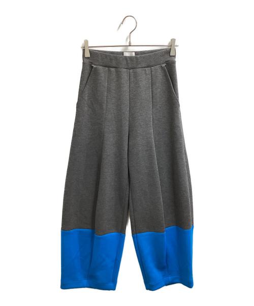 OMMO（オーエムエムオー）OMMO (オーエムエムオー) FLASK PATTERN PT / コクーンパンツ グレー×ブルー サイズ:38の古着・服飾アイテム