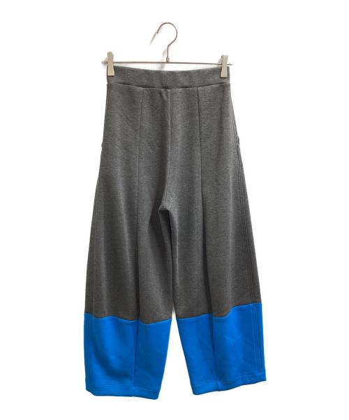 OMMO（オーエムエムオー）OMMO (オーエムエムオー) FLASK PATTERN PT / コクーンパンツ グレー×ブルー サイズ:38の古着・服飾アイテム