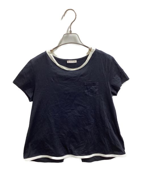MONCLER（モンクレール）MONCLER (モンクレール) バックスリットTシャツ ネイビー サイズ:Sの古着・服飾アイテム