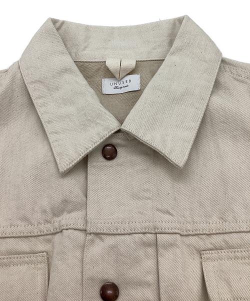 UNUSED（アンユーズド）UNUSED (アンユーズド) WIDE DENIM JACKET / US2535 / 26SS アイボリー サイズ:2の古着・服飾アイテム