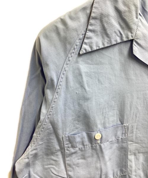 ELBECO（エルベコ）elbeco (エルベコ) ラグランボーリングシャツ / マチ付き / 50s～ ブルー サイズ:2の古着・服飾アイテム