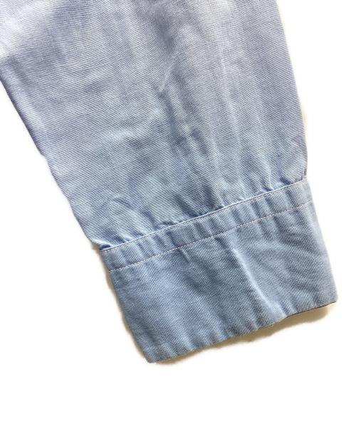 ELBECO（エルベコ）elbeco (エルベコ) ラグランボーリングシャツ / マチ付き / 50s～ ブルー サイズ:2の古着・服飾アイテム