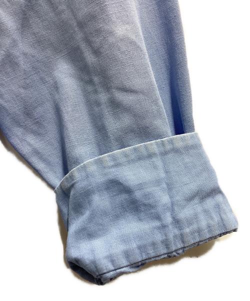 ELBECO（エルベコ）elbeco (エルベコ) ラグランボーリングシャツ / マチ付き / 50s～ ブルー サイズ:2の古着・服飾アイテム