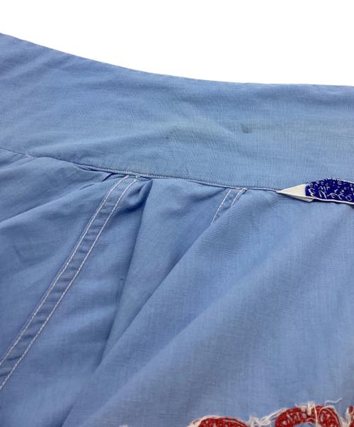 ELBECO（エルベコ）elbeco (エルベコ) ラグランボーリングシャツ / マチ付き / 50s～ ブルー サイズ:2の古着・服飾アイテム