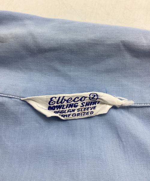 ELBECO（エルベコ）elbeco (エルベコ) ラグランボーリングシャツ / マチ付き / 50s～ ブルー サイズ:2の古着・服飾アイテム