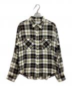 UNUSEDアンユーズド）の古着「long sleeve rayon check shirt 