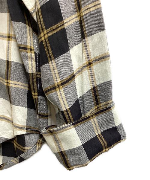 UNUSED（アンユーズド）UNUSED (アンユーズド) long sleeve rayon check shirt 
