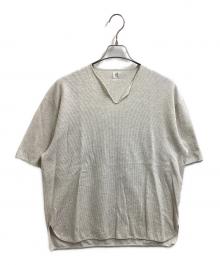 blurhms ROOTSTOCK（ブラームスルーツストック）の古着「Rough&Smooth Thermal Over-neck」｜アイボリー