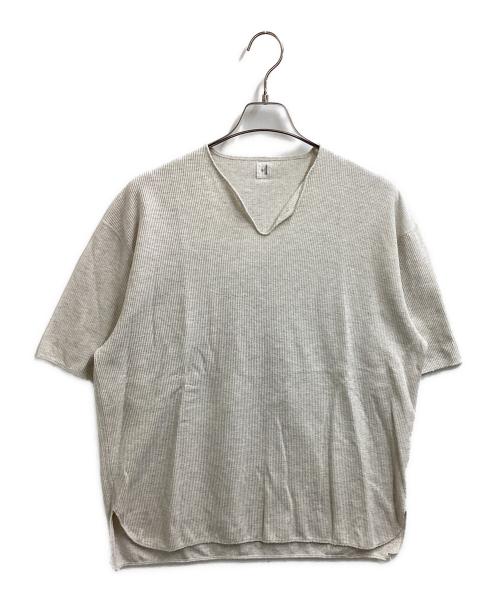 blurhms ROOTSTOCK（ブラームスルーツストック）blurhms ROOTSTOCK (ブラームスルーツストック) Rough&Smooth Thermal Over-neck アイボリー サイズ:2の古着・服飾アイテム