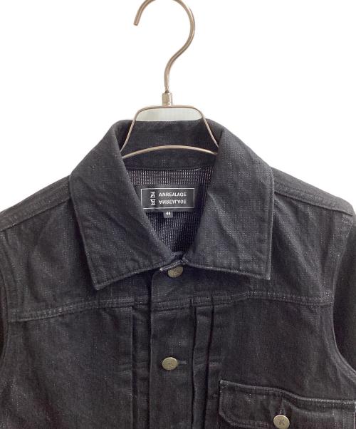 ANREALAGE（アンリアレイジ）ANREALAGE (アンリアレイジ) 1st Type デニムジャケット ブラック サイズ:44の古着・服飾アイテム