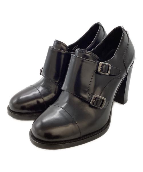 CHURCH'S（チャーチ）CHURCH'S (チャーチ) ダブルモンクストラップヒールシューズ ブラック サイズ:36 1/2の古着・服飾アイテム